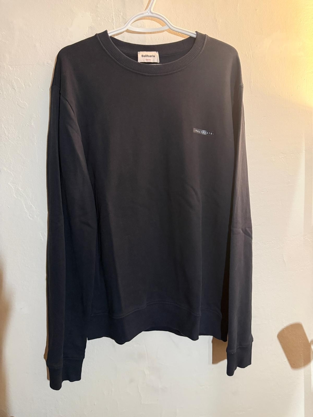 Balibaris Paris Blue Minimalist Crewneck Sweatshirt